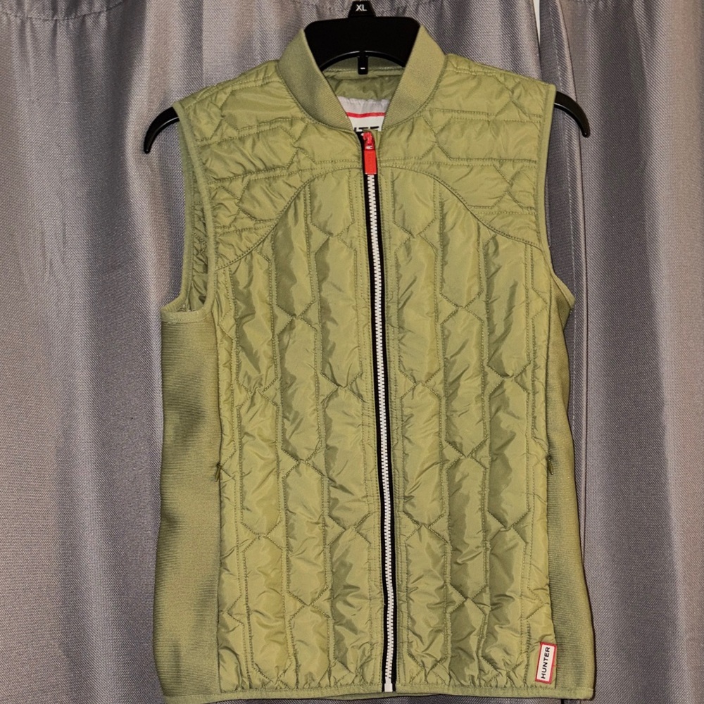 Hunter Sage Green Quilted Vest